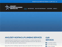 Tablet Screenshot of angleseyheating.co.uk